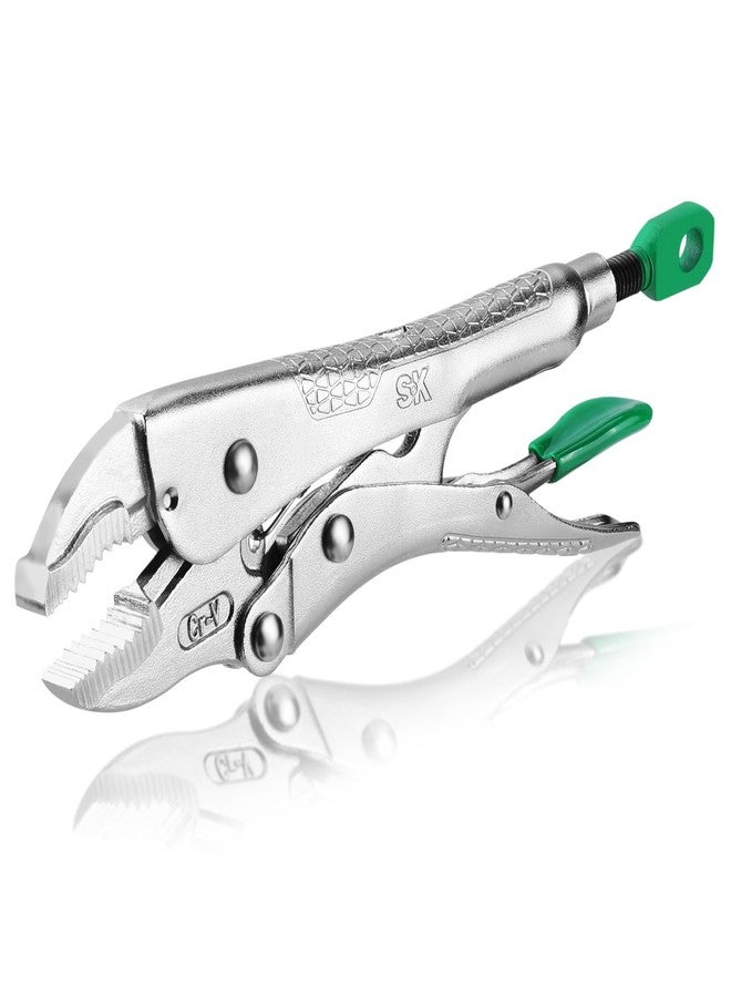 اس كي كي كماشة قفل بفك منحني SK مقاس 7 بوصات، تصميم CR-V فاخر، مقبض مريح مضاد للانزلاق، مثالية لأعمال اللحام أو التجميع - Image 1