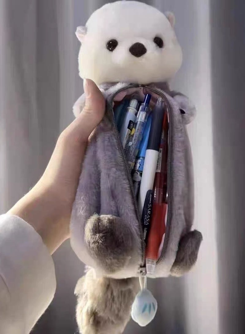 general Creative Plush Toy Pencil Case: High-Quality, Soft, and Cute Stress-Relief Plush Doll Stationery Storage Bag - Image 3