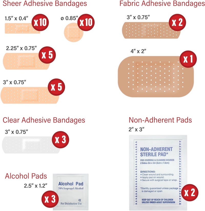 DecorRack 1000 Piece First Aid Kit 24 Individual Boxes of 42 Items Each First Aid Kits for Minor Cuts Scrapes Travel Car Home Work Field Trips or Camping 1000pcs 24 Pack - Image 3