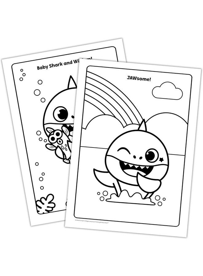 Bendon Mini Play Packs, Each with Mini Coloring Book, 2 Mini Crayons, and a Sticker,10-Pack (Baby Shark) - Image 4