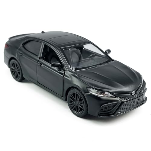 Metanyl Camry XSE 2022 Model Car 1/36 Scale Diecast Toy Cars Metal Alloy Children’s Die-cast Vehicles, Pull Back Doors Open, Black Rim, Collection for Men, Kids Toys for Boys Gifts, matt Black - Image 5