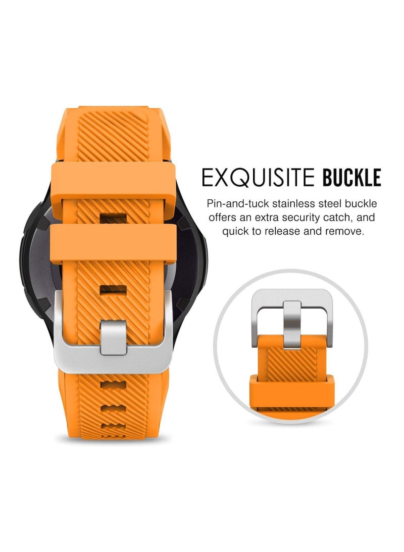 Silicone Replacement Sports  Strap Band For Samsung  S3 Classic Orange Colour - Image 2