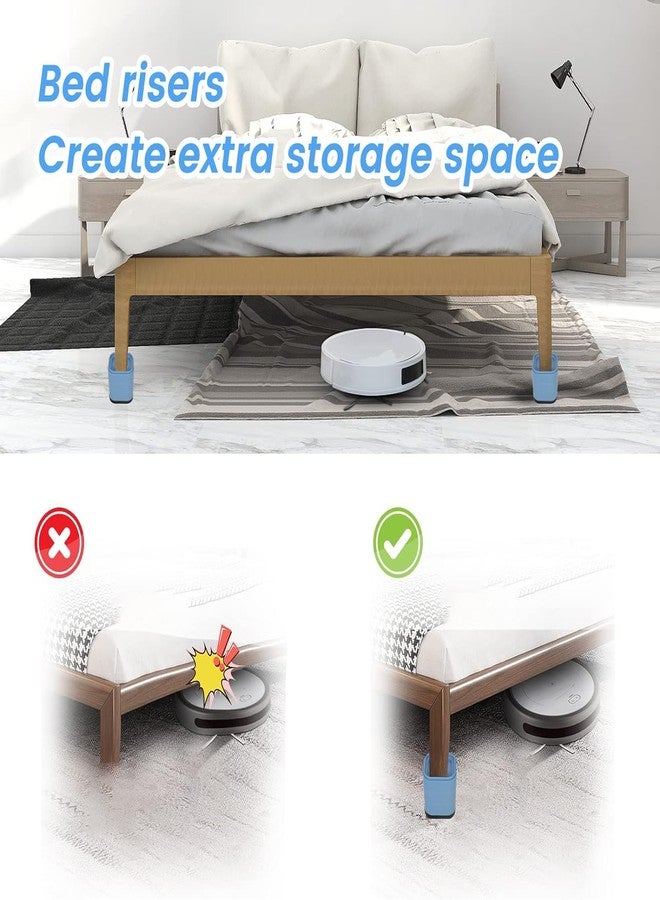 Sugalsu Bed Riser, Furniture risers, Stackable Table Risers, Heavy Duty Adjustable Bed Table Leg Extender, Furniture Lifts Support for Beds, Desks, Sofa, Tables and Chairs Riser (Pack of 4) - Image 5