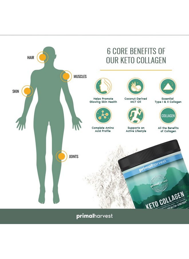Primal Harvest Keto Collagen Peptides Powder & Mct Oil Powder Keto Coffee Creamer Powder 30 Servings Of Grass Fed Protein Powder  - Image 4