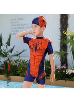 Kids Spiderman Full-body Swimsuit Long Sleeve Quick Dry Spider-Man