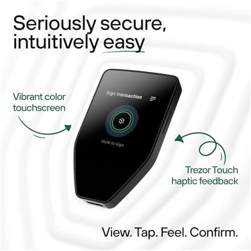 Trezor Safe 5 - Crypto Hardware Wallet with Secure Element & Passphrase, Color Touchscreen and Haptic Feedback, Protect your Bitcoin and Digital Assets (Black Graphite) - Image 2