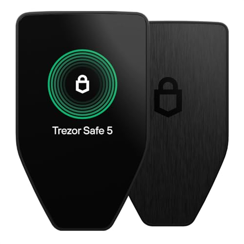 Trezor Safe 5 - Crypto Hardware Wallet with Secure Element & Passphrase, Color Touchscreen and Haptic Feedback, Protect your Bitcoin and Digital Assets (Black Graphite) - Image 1
