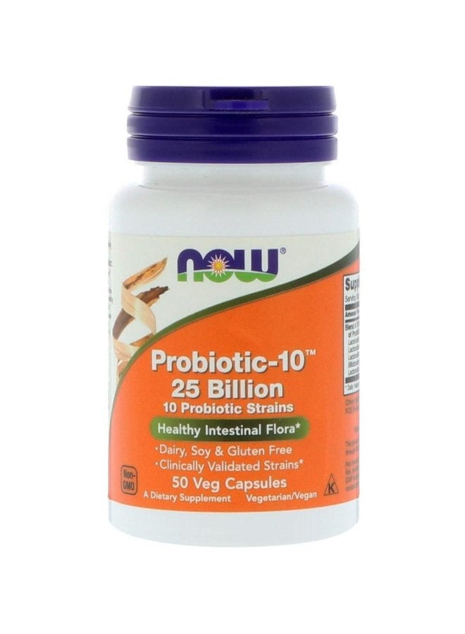 Now Probiotic 10 25 Billion Capsules 50 Pieces - Image 1