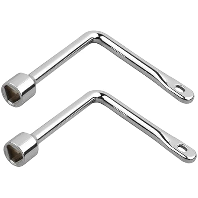 2PCS TRIANGLE KEY, MULTI-FUNCTIONAL UTILITY TRIANGLE WRENCH, TRIANGLES PRACTICAL L-TYPE GAS METER BOX KEY FOR ELEVATOR DOOR FIREPLACE UTILITY ACCESS CHIMNEY GAS, CONTROL CABINET FAUCET - Image 1