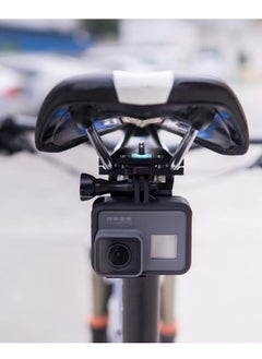 Generic Camera Bike Saddle, Sports Camera Accessories for GoPro Hero 10/ 9/ 8/ 7/ 6/ 5s/ 5/ 4s/ 4/ 3+, Campark, AKASO, DJI, OSMO, and Most Sports Cameras with Bike Seat Rail Mount Aluminum Clip  - Image 5