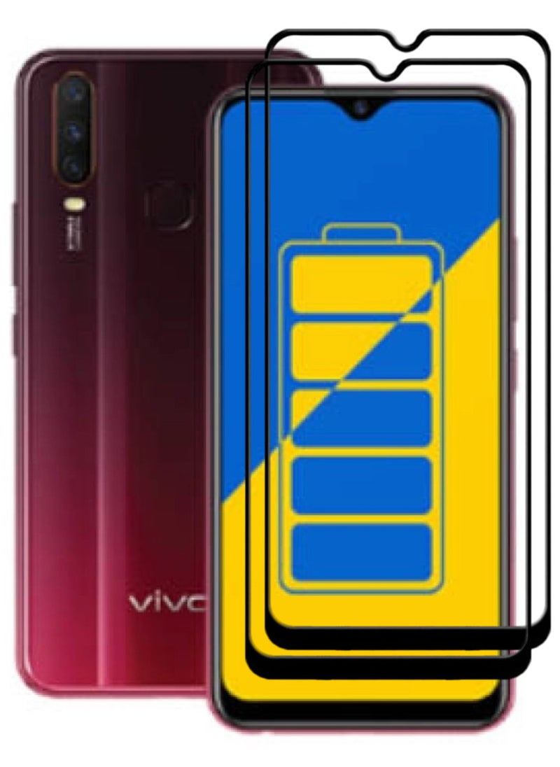 ACLIX 2 Pieces Antistatic ESD Dustproof Premium Quality High Definition Tempered Glass Screen Protector Designed For vivo Y15 - Image 1