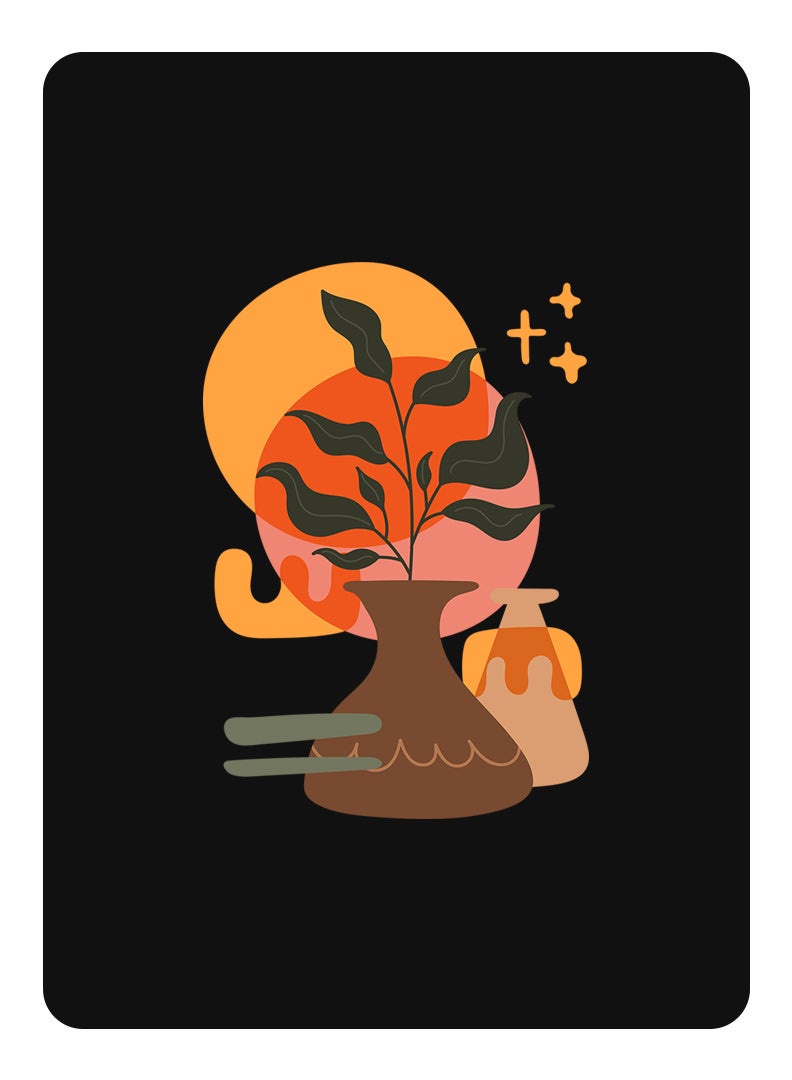 Theodor Protective Flip Case For Samsung Galaxy Tab S6 With Trifold Stand Auto Wake Sleep Shockproof Cover Vase with Leaf2 - Image 1