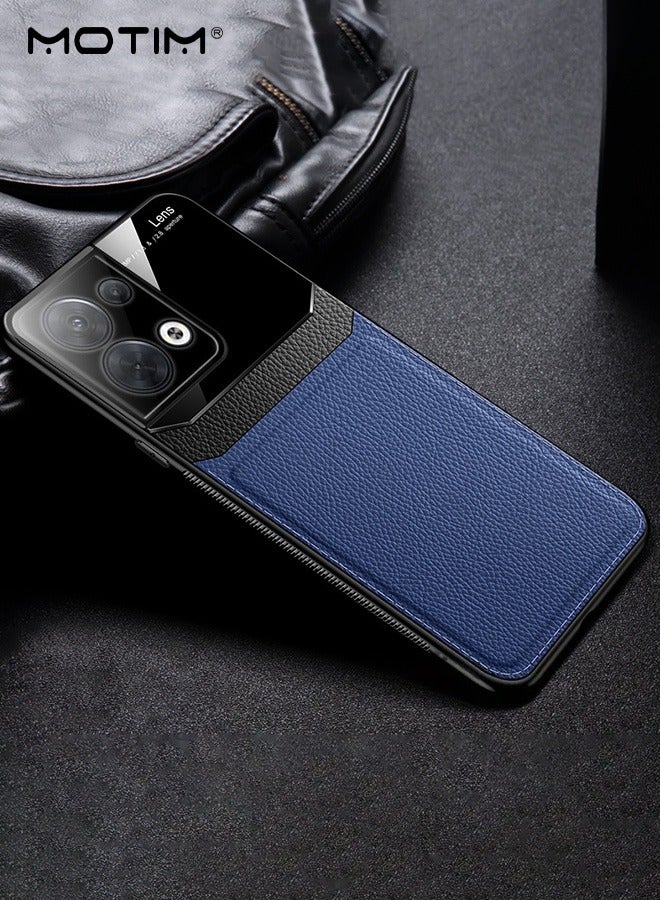 Motim OPPO Reno8 Cases Cover, Vegan PU Leather Protective Case, Soft Touch Phone Case, Bumper Shockproof, Full-Body Protective and Anti Fall Case for OPPO Reno8 - Image 1