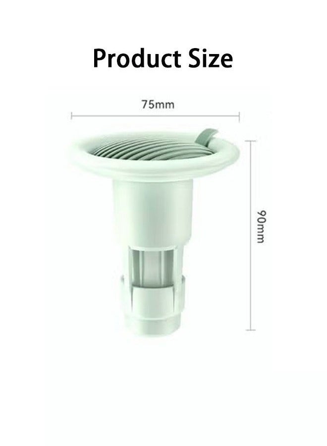 2PCS Deodorant Floor Drain Sealed TPR Soft Plug One-way Drainage Design Wear-resistant and Anti-corrosion Anti-blocking Bathroom Kitchen Filter - Image 4