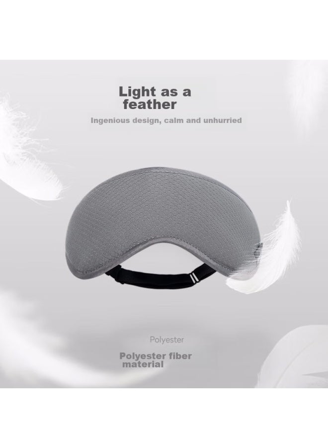 Pack All Eye Mask For Sleep, Travel, Airplane, Train, Light-blocking, Breathable, Adjustable, Business Trip, Travel, Sleeping Mask, Gray - Image 2
