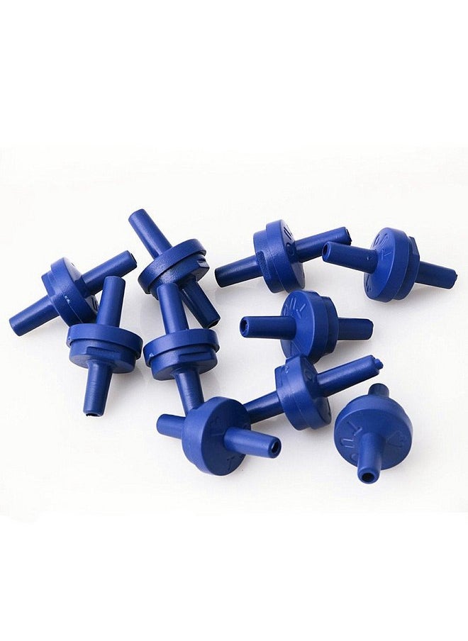 XMHF XMHF 10 Pcs Plastic Aquarium Non-Return Air Pump Check Valve Blue for Fish Tank  - Image 1