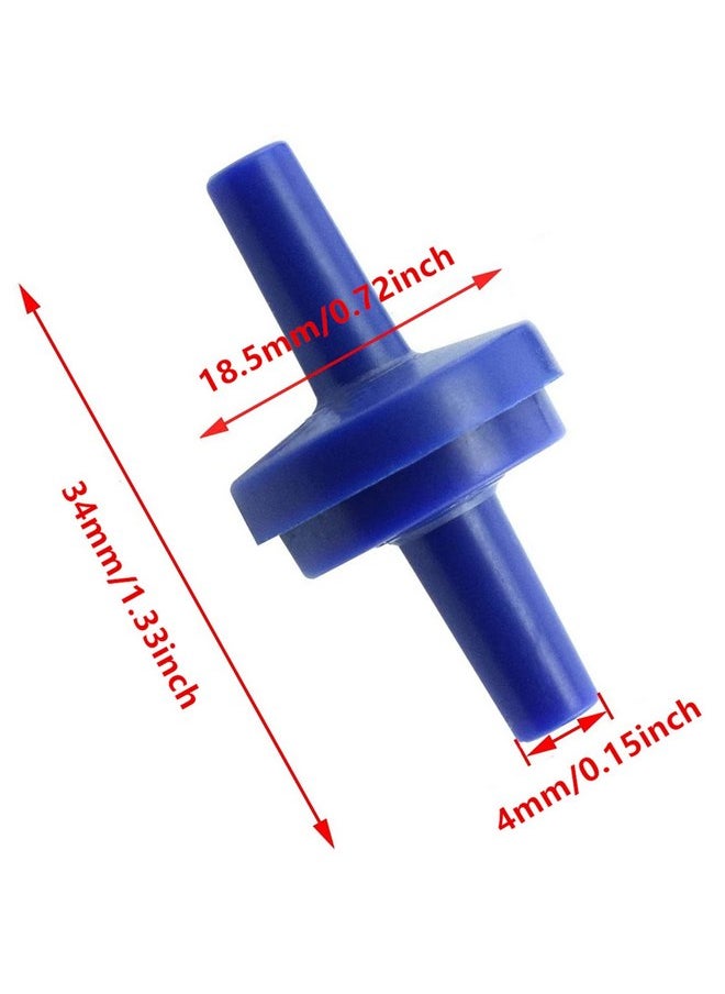 XMHF XMHF 10 Pcs Plastic Aquarium Non-Return Air Pump Check Valve Blue for Fish Tank  - Image 2