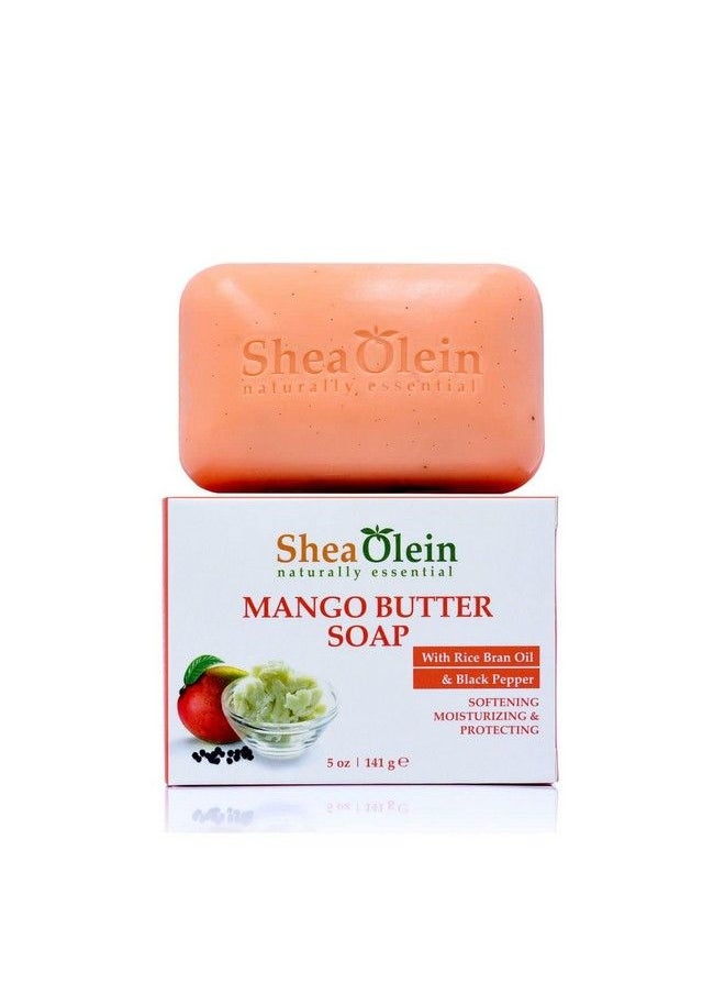 Shea Olein - Sheaolein Mango Butter Soap W/Rice Bran Oil & Rosemary Extract By Shea Olien 5 Oz Bar (1 Bar) - Image 1