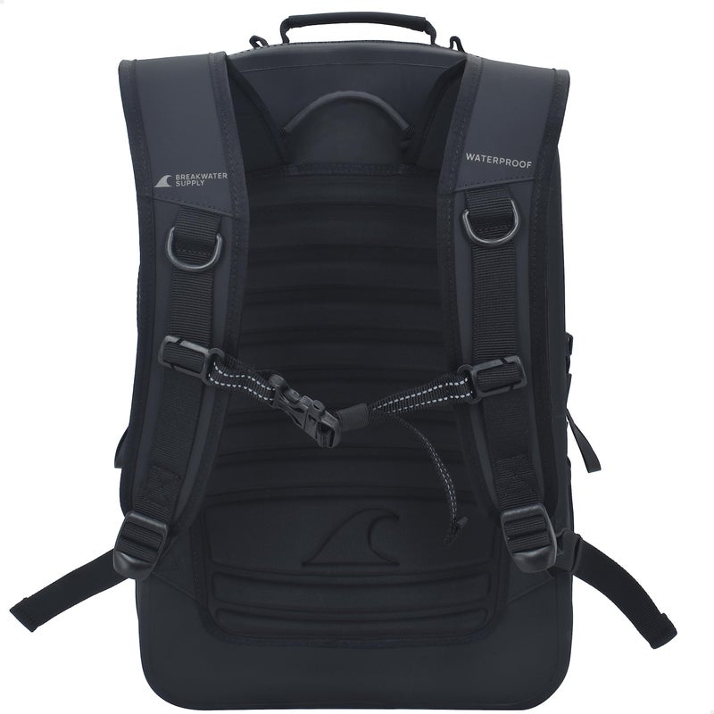Breakwater Supply™ Fogland Waterproof Submersible Backpack with Laptop Sleeve & Airtight Zippers for Outdoors, Travel, Boating, Kayaking, Surfing, Floating Dry Bag, Unisex, TPU (Stealth Black, 25L) - Image 2