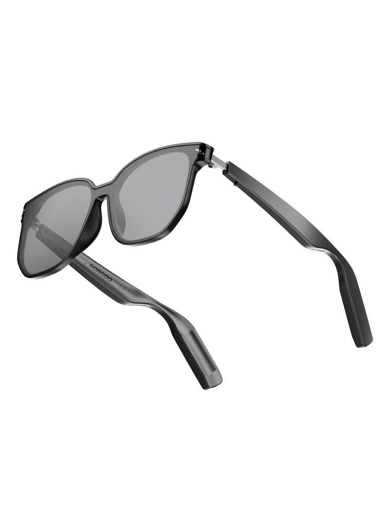 porodo Lifestyle PRISM Smart Glasses with Audio Dual 110mAh Battery / Dual Stereo Speaker / UV400 / Music Playback / Hands-Free Calling / Answer/Reject Call / High Fidelity Audio - Black - Image 1