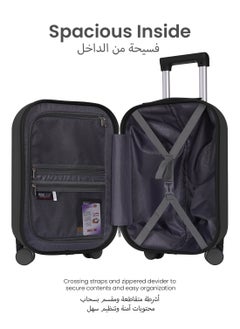 PARAJOHN Round Case Polycarbonate Cabin Luggage 1Pcs - Alpha Grey  - Image 3
