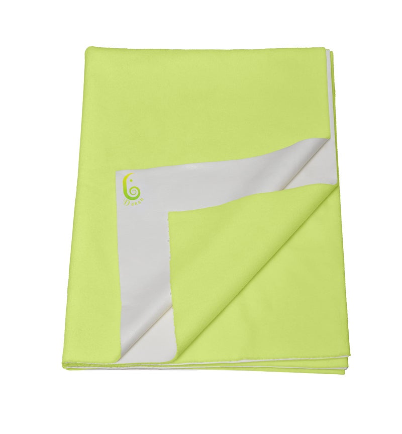 Daksh Baby Dry Sheet/Waterproof Sheet/Baby Sleeping Mat/Bed Protector/Quick Drying/Absorbent Dry Sheet (Small 20"x28"Inch)-Green - Image 1
