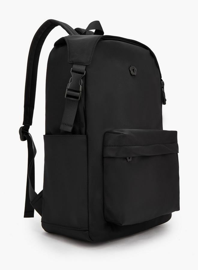 MISSY Solid School Backpack With Adjustable Side Straps - 15x34x45 CM - Image 2