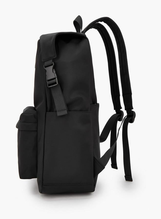 MISSY Solid School Backpack With Adjustable Side Straps - 15x34x45 CM - Image 3