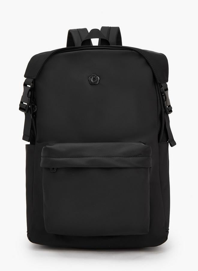 MISSY Solid School Backpack With Adjustable Side Straps - 15x34x45 CM - Image 1