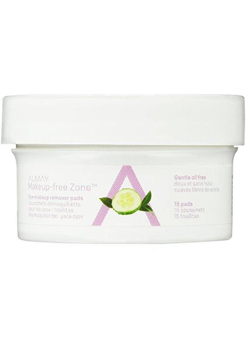Almay - Almay Oil Free Eye Makeup Remover Pads, 15 Count in 1 box - Image 1