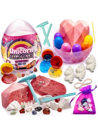 Unicorn Gemstones Discovery Dig Kit, Gemstone Dig Kit With 13 Gemstone Dig Filled With Slime And Precious Gems To Crack Open, Gift-Ready Diy Bracelet Kit And Stem Kits For Kids Age 12-14 - pzsku/Z58B21447BD6FE74E0DF8Z/45/_/1733730382/b5125eb7-2ba3-4c36-ae6e-5af0fd459e3d