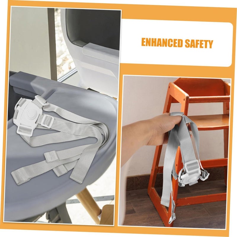 Universal High Chair Safety Harness Strap Belt for Kids Boys Girls 5 Pieces Set - Image 4