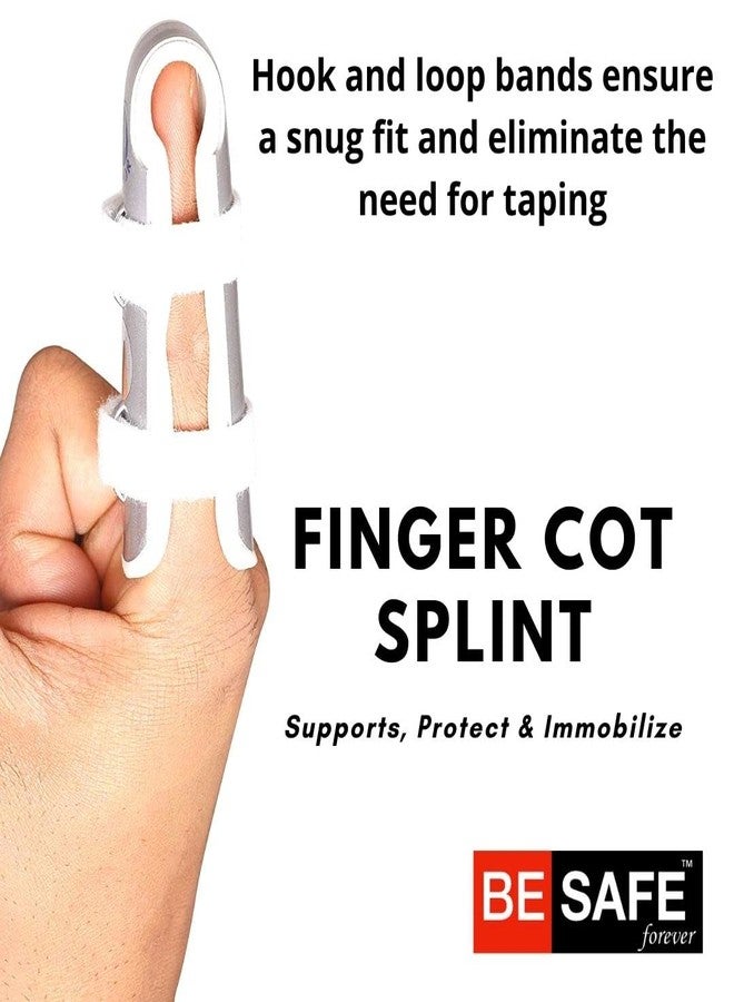 BESAFE Forever Finger Cot Splint for Finger Support, Protect, Immobilize Fracture Brace, Injured Finger, GAFC01, M - Image 3