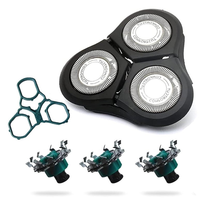Gleway RQ11 Replacement Heads Compatible with Philips RQ11 Replacement 1150X 1160X 1170X 1180X Compatible with Norelco Rq11 New Upgraded Electric Shaver 2D Models 1 Head