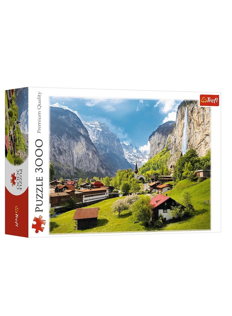 Trefl - puzzle Lauterbrunnen, Switzerland - 3000 Pcs - 33076 - Image 1