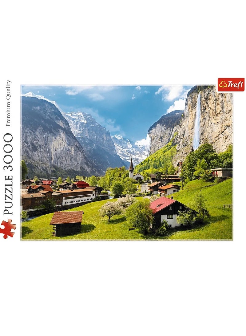 Trefl - puzzle Lauterbrunnen, Switzerland - 3000 Pcs - 33076 - Image 3