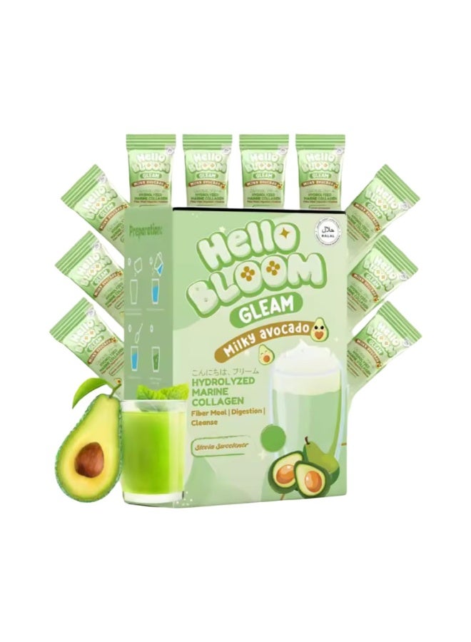 Bloom Glem, Milky Avocado 18g x 10 Sachets