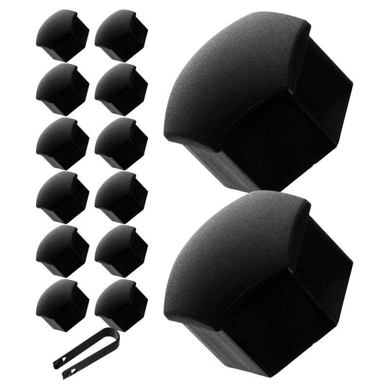 Matte Black Wheel Lug Nut Covers Set Of 20 With Removal Tool For Rust Protection - Image 2