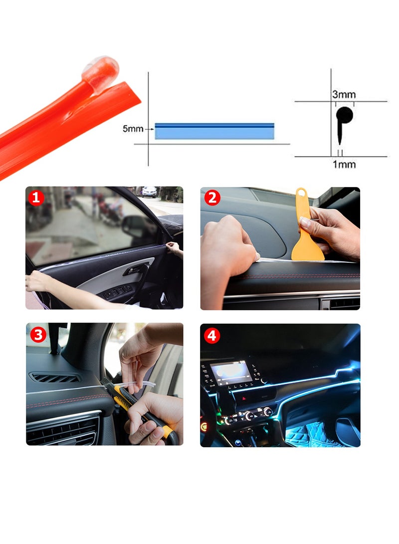 Neon Rope Car Party Dancing Strip 3M Red - Image 2