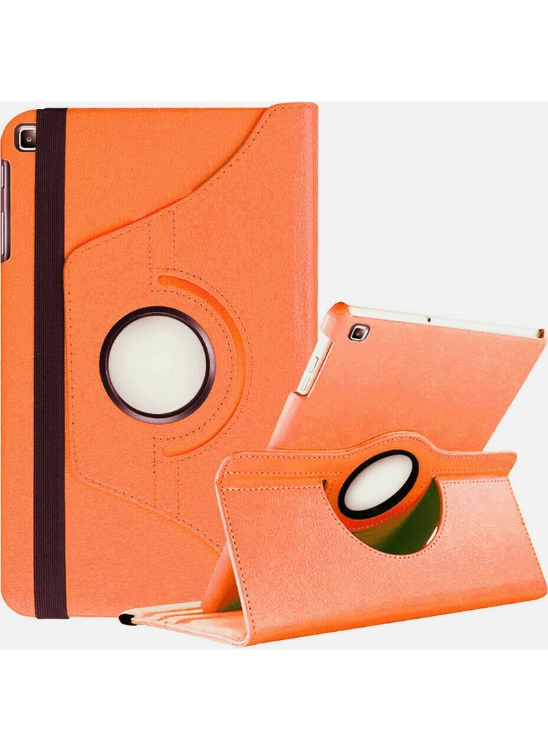 TahTicMer - Samsung Tab4 T230 T232 T235 Case with Sleep Mode and 360° Rotating Stand 7" Orange - Image 1
