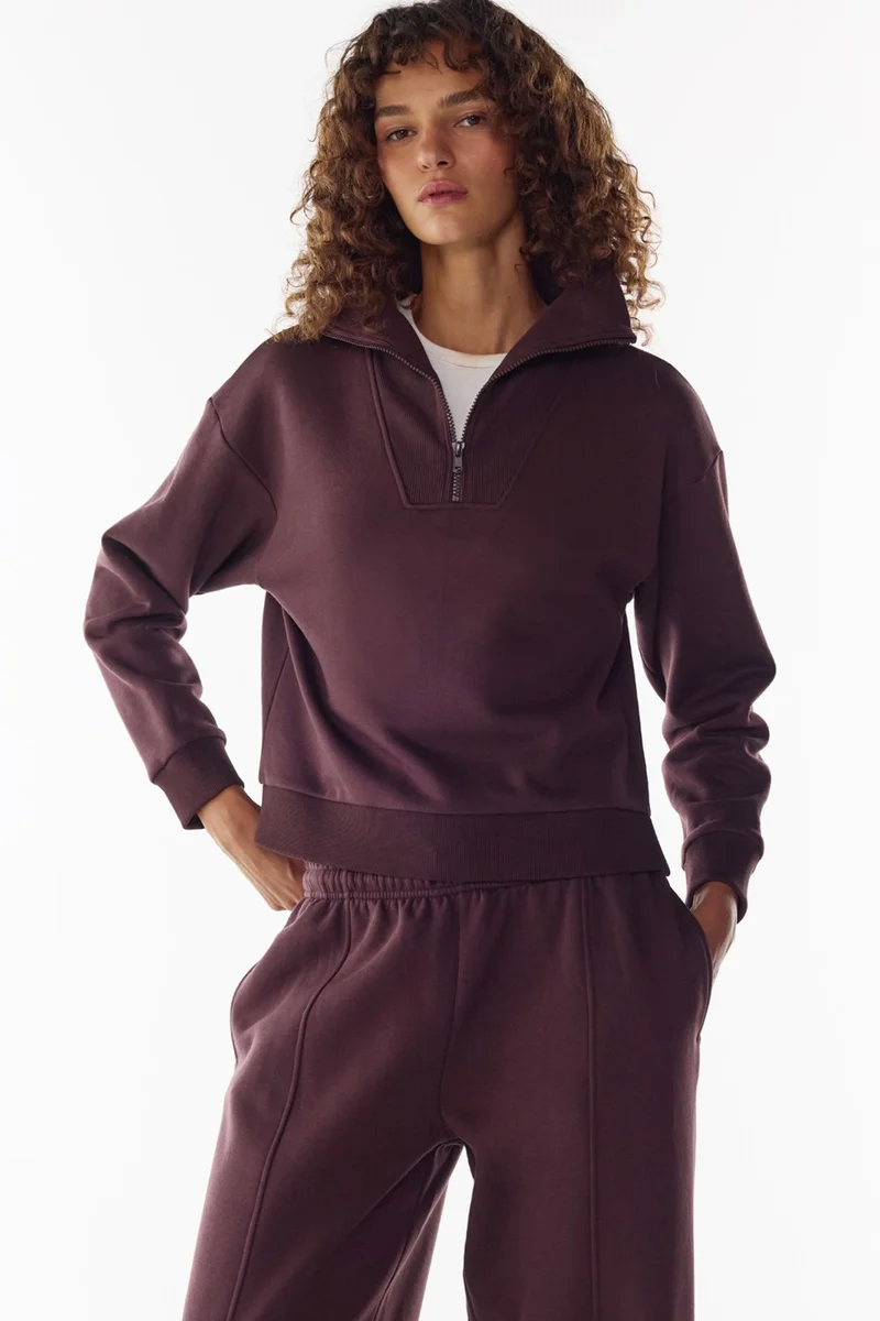 Penti PENTI Half-Zip Brushed Sweatshirt