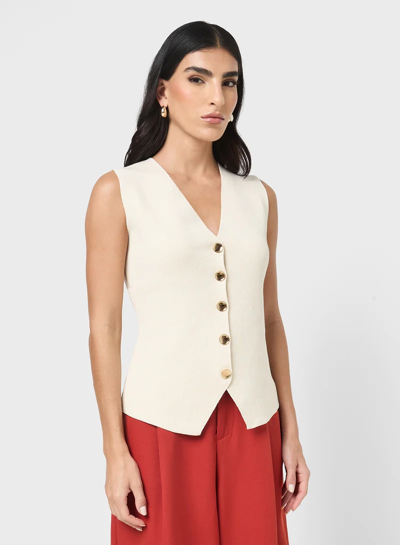 ايلا Button Down Sweater Vest