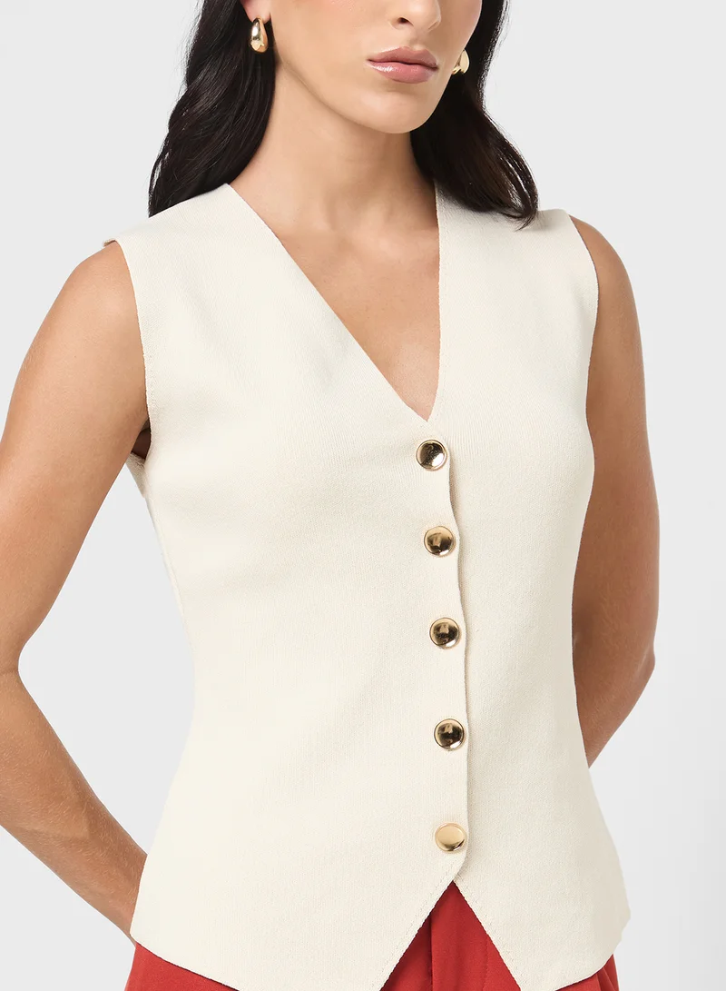 ELLA Button Down Sweater Vest