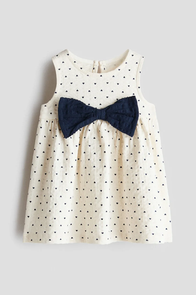 H&M Bow-detail cotton dress