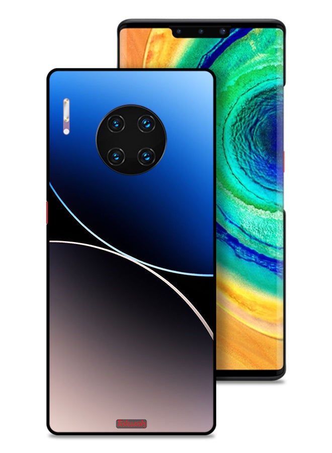 Huawei Mate 30 Pro 4G Protective Case Cover Curve Lines Pattern