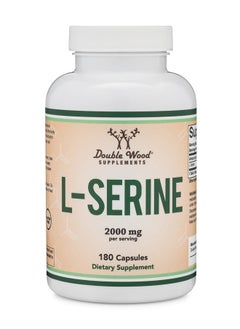 Double Wood Supplements إل-سيرين - جرعة 2000 ملجم، 180 كبسولة  - Image 4