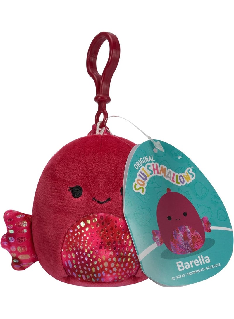 Squishmallows 3.5-Inch Clip-On Barella the Betta Fish Plush Toy - Image 2