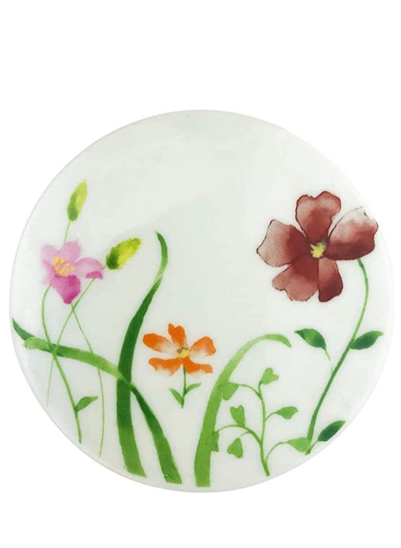 تيلاند كوب حديقة بورسلين ناعم آمن في الميكروويف مع غطاء ومصفاة لشاي الأوراق السائبة (0.2 لتر) 3 قطع - Image 2