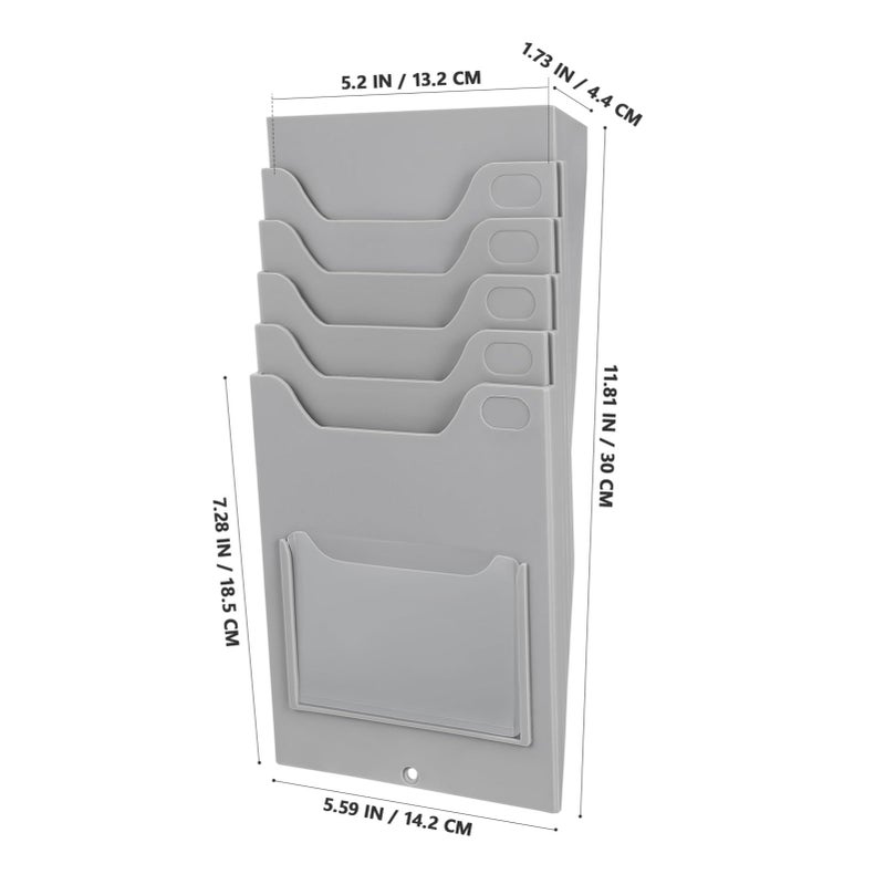 Multi Pocket Cards Rack Organizer Lightweight Space Saving Design For Office Employee Use - Image 5