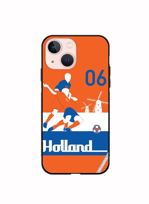 Protective Case Cover For Apple iPhone 13 Holland Football Soccer Players Design Multicolour